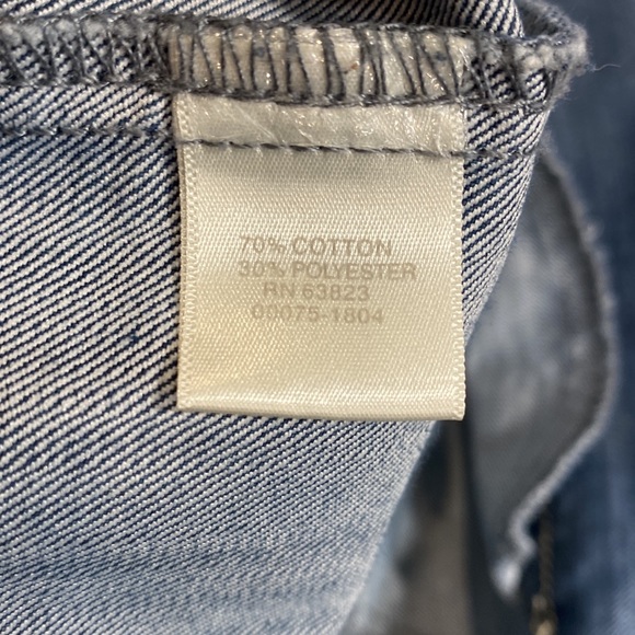 Christopher & Banks jean overcoat- Size large - Picture 9 of 13